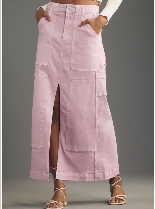 Anthropologie Dresses & Skirts - NWT Anthropologie Pilcro Carpenter Maxi Skirt in Lilac Size 8